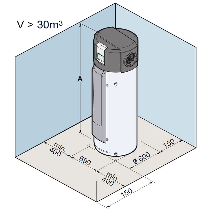 Chauffe eau Thermodynamique DE DIETRICH Kaliko TWH 200 E Air Extérieur